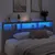 Produktbild 4 för Sänggavel med LED betonggrå 220x17x102 cm