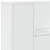 Produktbild 9 för Sänggavel med LED vit 100x16,5x103,5 cm