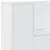 Produktbild 9 för Sänggavel med LED vit 120x16,5x103,5 cm