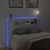 Produktbild 4 för Sänggavel med LED vit 140x16,5x103,5 cm