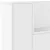 Produktbild 9 för Sänggavel med LED vit 160x16,5x103,5 cm