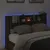 Produktbild 4 för Sänggavel med LED brun ek 160x16,5x103,5 cm