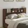 Sänggavel med LED brun ek 160x16,5x103,5 cm