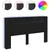 Produktbild 2 för Sänggavel med LED svart 180x16,5x103,5 cm