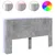 Produktbild 2 för Sänggavel med LED betonggrå 180x16,5x103,5 cm