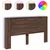 Produktbild 2 för Sänggavel med LED brun ek 180x16,5x103,5 cm