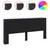 Produktbild 2 för Sänggavel med LED svart 220x16,5x103,5 cm