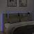 Produktbild 4 för Sänggavel med LED sonoma-ek 220x16,5x103,5 cm