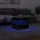 Soffbord med LED rökfärgad ek 50x50x40 cm