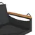 Produktbild 7 för Gungbänk svart 109x62x40 cm konstrotting
