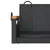 Produktbild 8 för Gungbänk svart 109x62x40 cm konstrotting