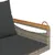 Produktbild 7 för Gungbänk med dynor grå 109x62x40 cm konstrotting
