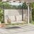 Produktbild 3 för Gungbänk med dynor beige 109x62x40 cm konstrotting