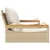 Produktbild 5 för Gungbänk med dynor beige 109x62x40 cm konstrotting