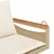 Produktbild 7 för Gungbänk med dynor beige 109x62x40 cm konstrotting