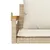 Produktbild 8 för Gungbänk med dynor beige 109x62x40 cm konstrotting
