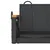 Produktbild 8 för Gungbänk svart 109x62x40 cm konstrotting