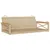 Produktbild 2 för Gungbänk beige 109x62x40 cm konstrotting