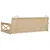Produktbild 6 för Gungbänk beige 109x62x40 cm konstrotting