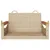 Produktbild 4 för Gungbänk beige 63x62x40 cm konstrotting
