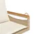Produktbild 7 för Gungbänk med dynor beige 63x62x40 cm konstrotting