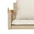 Produktbild 8 för Gungbänk med dynor beige 63x62x40 cm konstrotting
