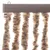 Produktbild 4 för Insektsgardin beige och mörkbrun 56x185 cm chenille