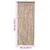 Produktbild 7 för Insektsgardin beige och mörkbrun 56x185 cm chenille