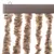 Produktbild 4 för Insektsgardin beige och mörkbrun 90x220 cm chenille