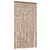 Produktbild 2 för Insektsgardin beige och mörkbrun 100x220 cm chenille