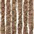 Produktbild 6 för Insektsgardin beige och mörkbrun 100x230 cm chenille
