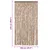 Produktbild 7 för Insektsgardin beige och mörkbrun 100x230 cm chenille
