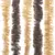 Produktbild 5 för Insektsgardin mörkbrun och beige 56x185 cm chenille