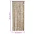 Produktbild 7 för Insektsgardin mörkbrun och beige 56x200 cm chenille