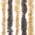 Produktbild 5 för Insektsgardin mörkbrun och beige 90x220 cm chenille