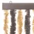 Produktbild 4 för Insektsgardin mörkbrun och beige 100x200 cm chenille