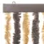 Produktbild 4 för Insektsgardin mörkbrun och beige 100x220 cm chenille
