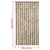 Produktbild 7 för Insektsgardin mörkbrun och beige 100x220 cm chenille