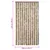 Produktbild 7 för Insektsgardin mörkbrun och beige 100x230 cm chenille