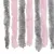 Produktbild 6 för Insektsgardin silvergrå och rosa 90x200 cm chenille