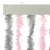 Produktbild 4 för Insektsgardin silvergrå och rosa 90x220 cm chenille