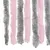 Produktbild 6 för Insektsgardin silvergrå och rosa 90x220 cm chenille