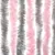 Produktbild 5 för Insektsgardin silvergrå och rosa 100x220 cm chenille