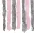 Produktbild 6 för Insektsgardin silvergrå och rosa 100x220 cm chenille
