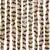 Produktbild 5 för Insektsgardin beige och brun 56x200 cm chenille