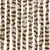Produktbild 5 för Insektsgardin beige och brun 100x200 cm chenille