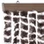 Produktbild 4 för Insektsgardin brun och vit 100x200 cm chenille