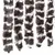 Produktbild 6 för Insektsgardin brun och vit 100x230 cm chenille