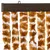 Produktbild 4 för Insektsgardin ockra och vit 90x200 cm chenille
