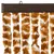 Produktbild 4 för Insektsgardin ockra och vit 100x200 cm chenille